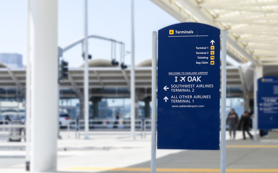 Signage at Oakland Airport